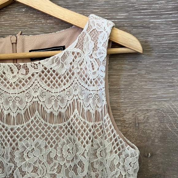 Jessica Howard Ivory Lace Overlay Sheath Dress - Picture 4 of 11